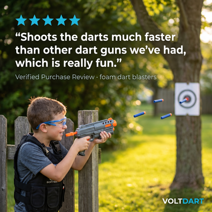 Voltdart in a backyard battle